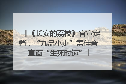 《长安的荔枝》官宣定档，“九品小吏”雷佳音直面“生死时速”
