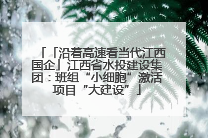 「沿着高速看当代江西国企」江西省水投建设集团：班组“小细胞”激活项目“大建设”