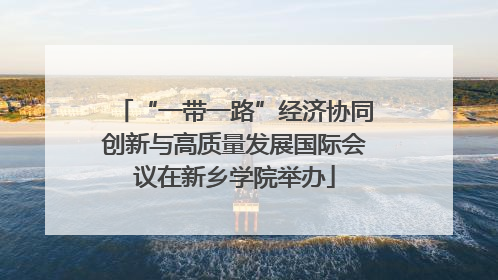 “一带一路”经济协同创新与高质量发展国际会议在新乡学院举办