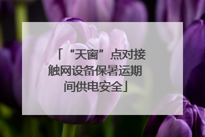 “天窗”点对接触网设备保暑运期间供电安全