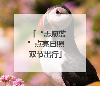 “志愿蓝”点亮日照双节出行