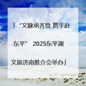 “文脉承齐鲁 携手赴东平” 2025东平湖文旅济南推介会举办