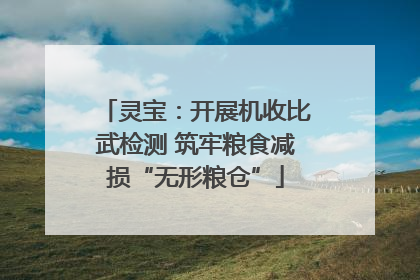 灵宝：开展机收比武检测 筑牢粮食减损“无形粮仓”