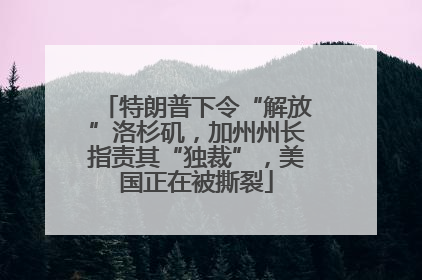 特朗普下令“解放”洛杉矶，加州州长指责其“独裁”，美国正在被撕裂