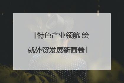 特色产业领航 绘就外贸发展新画卷