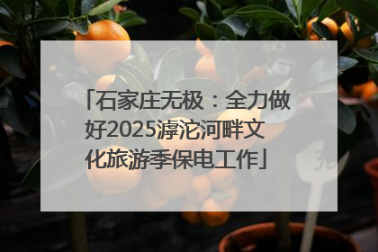 石家庄无极：全力做好2025滹沱河畔文化旅游季保电工作