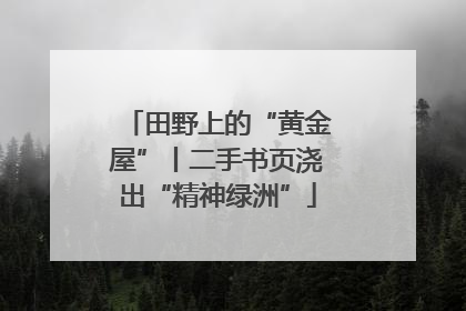 田野上的“黄金屋”丨二手书页浇出“精神绿洲”