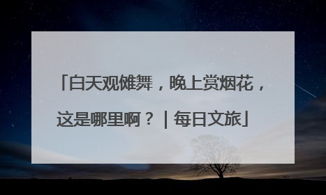 白天观傩舞，晚上赏烟花，这是哪里啊？｜每日文旅