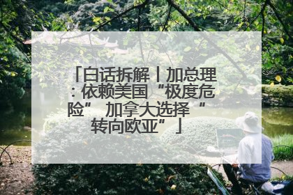 白话拆解丨加总理：依赖美国“极度危险” 加拿大选择“转向欧亚”