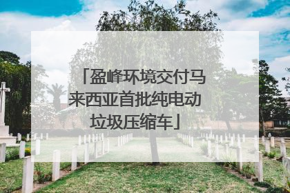 盈峰环境交付马来西亚首批纯电动垃圾压缩车