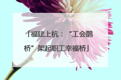福建上杭：“工会鹊桥”架起职工幸福桥