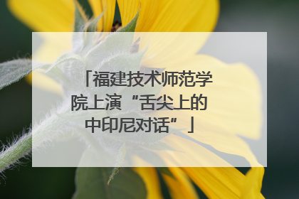 福建技术师范学院上演“舌尖上的中印尼对话”