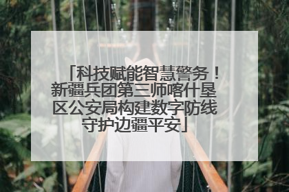 科技赋能智慧警务！新疆兵团第三师喀什垦区公安局构建数字防线守护边疆平安