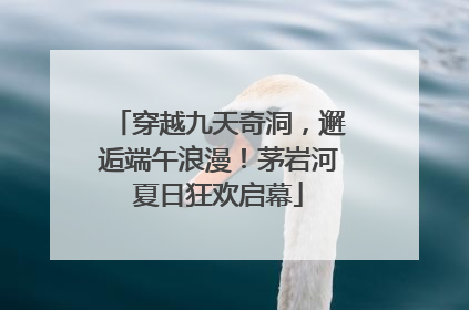 穿越九天奇洞，邂逅端午浪漫！茅岩河夏日狂欢启幕