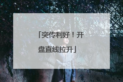 突传利好！开盘直线拉升