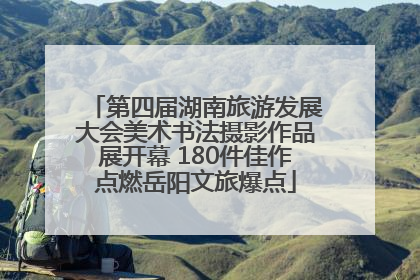 第四届湖南旅游发展大会美术书法摄影作品展开幕 180件佳作点燃岳阳文旅爆点