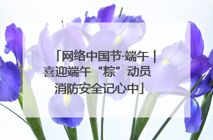 网络中国节·端午｜喜迎端午“粽”动员 消防安全记心中