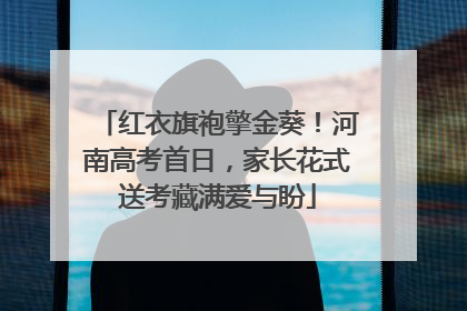 红衣旗袍擎金葵！河南高考首日，家长花式送考藏满爱与盼