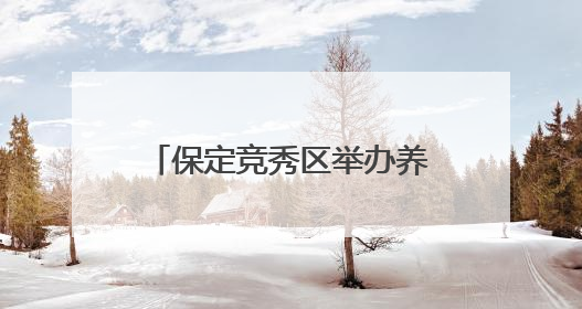 保定竞秀区举办养老护理员选拔大赛