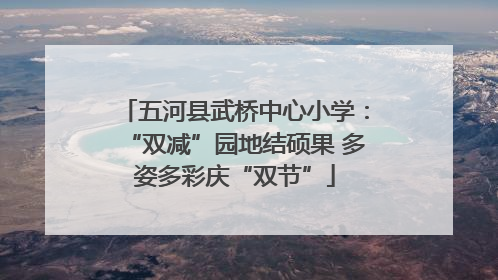 五河县武桥中心小学：“双减”园地结硕果 多姿多彩庆“双节”