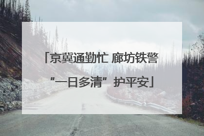 京冀通勤忙 廊坊铁警“一日多清”护平安
