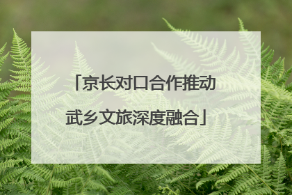京长对口合作推动武乡文旅深度融合