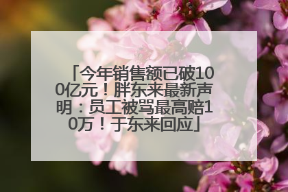 今年销售额已破100亿元！胖东来最新声明：员工被骂最高赔10万！于东来回应