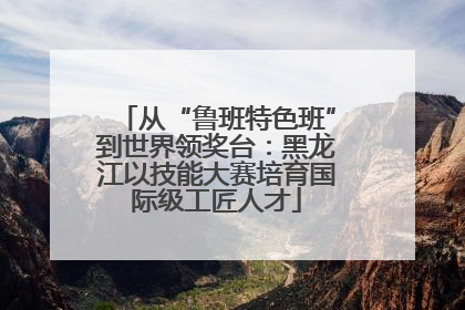 从“鲁班特色班”到世界领奖台：黑龙江以技能大赛培育国际级工匠人才