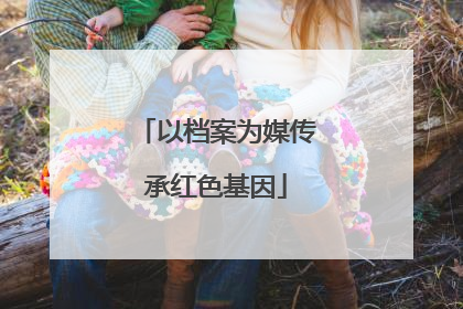 以档案为媒传承红色基因