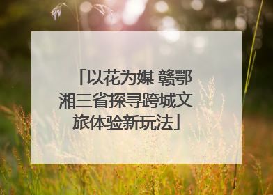 以花为媒 赣鄂湘三省探寻跨城文旅体验新玩法