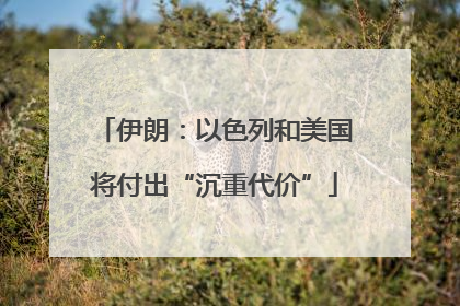 伊朗：以色列和美国将付出“沉重代价”