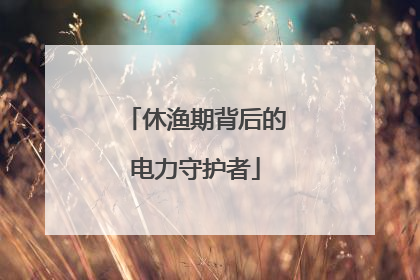 休渔期背后的电力守护者