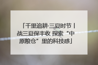 千里追耕·三夏时节丨战三夏保丰收 探索“中原粮仓”里的科技感
