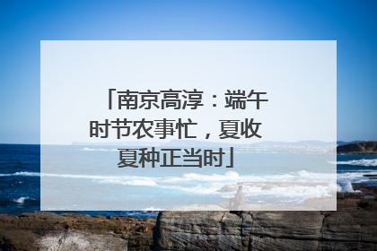 南京高淳：端午时节农事忙，夏收夏种正当时