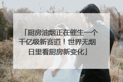 厨房油烟正在催生一个千亿级新赛道！世界无烟日里看厨房新变化