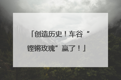 创造历史！车谷“铿锵玫瑰”赢了！