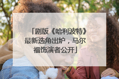 剧版《哈利波特》最新选角出炉，马尔福饰演者公开