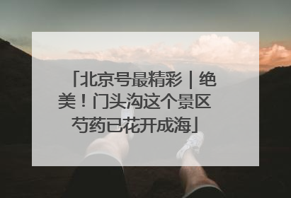 北京号最精彩｜绝美！门头沟这个景区芍药已花开成海