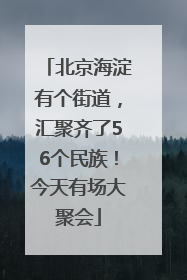 北京海淀有个街道，汇聚齐了56个民族！今天有场大聚会