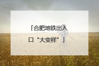 合肥地铁出入口“大变样”