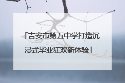 吉安市第五中学打造沉浸式毕业狂欢新体验