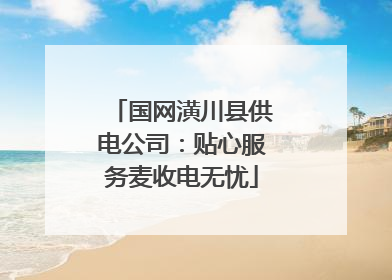 国网潢川县供电公司：贴心服务麦收电无忧