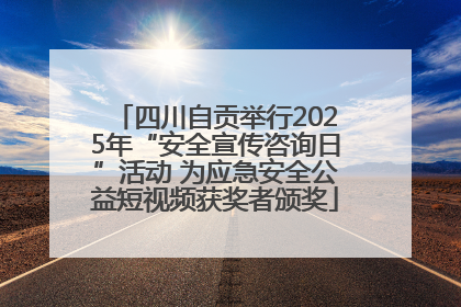 四川自贡举行2025年“安全宣传咨询日”活动 为应急安全公益短视频获奖者颁奖