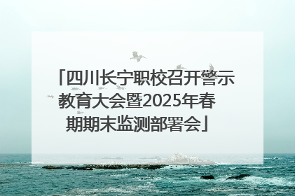 四川长宁职校召开警示教育大会暨2025年春期期末监测部署会