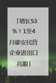 增长53%！1至4月雄安民营企业进出口亮眼