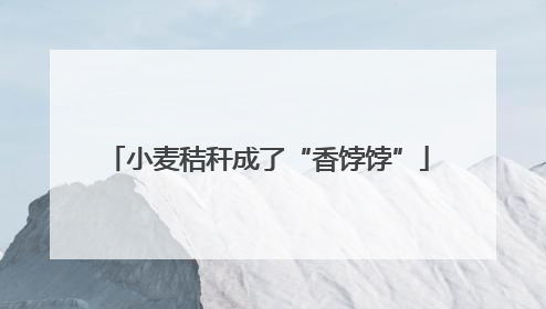 小麦秸秆成了“香饽饽”