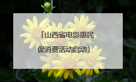 山西省电影惠民促消费活动启动