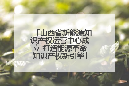 山西省新能源知识产权运营中心成立 打造能源革命知识产权新引擎