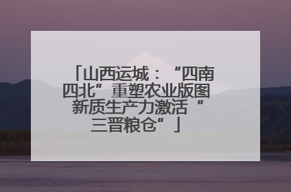 山西运城：“四南四北”重塑农业版图 新质生产力激活“三晋粮仓”