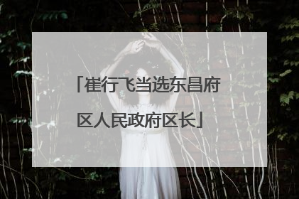 崔行飞当选东昌府区人民政府区长